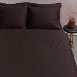 Ambiante Cotton Uni Dekbedovertrek - 260x200/220 - Bruin -Bedden Bij Leen Bakker 01f42dfd0bd14aafad35f0a46295fe0d