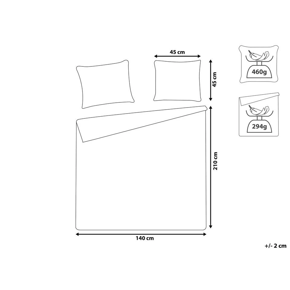 Beliani Sprei BABAK - Groen Polyester 5 Beliani Sprei BABAK - Groen Polyester - Afbeelding 3