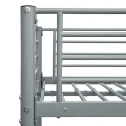 VidaXL - Metalen Stapelbed Incl. Hekwerk En Zijladder - Grijs - 90x200 Cm 13 VidaXL - Metalen Stapelbed Incl. Hekwerk En Zijladder - Grijs - 90x200 Cm -Bedden Bij Leen Bakker 0459877faa694e9dad5f48289107294f