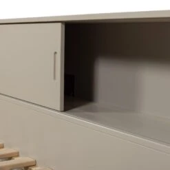 WOOOD Carter Bedbank - Grenenhout - Dust/Beige - 90x200 -Bedden Bij Leen Bakker 05c479c4079a4bc196a59d982442e3af