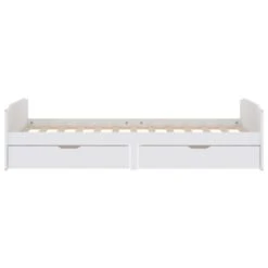 VidaXL - Bed Frame Met Lades - Wit - Massief Grenenhout - 90x200 Cm -Bedden Bij Leen Bakker 0624fee98a364342a9516c29b085c3a2