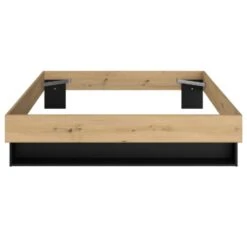 Parisot Tweepersoonsbed Stamp - 206 X 163,8 X 37,7 Cm - Artisan Oak Brown -Bedden Bij Leen Bakker 06632b69209445ad84383baa00f1de31