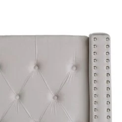 LUBBON - Bed Met Opbergruimte - Lichtgrijs - 140 X 200 Cm - Fluweel -Bedden Bij Leen Bakker 070c3896c8c94d76a6a4bcdd3a98ce8b