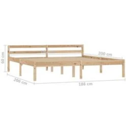 VidaXL - Bed Frame Met Hoofdeinde - Bruin - Massief Grenenhout - 180x200 Cm 15 VidaXL - Bed Frame Met Hoofdeinde - Bruin - Massief Grenenhout - 180x200 Cm -Bedden Bij Leen Bakker 0840c7e8e52349f393d20c72d673fb1f