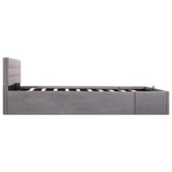 VidaXL - Bed Met Opbergruimte - Hydraulische - Taupe - Stof - 140x200 Cm -Bedden Bij Leen Bakker 0a7801342d1b498a88fc665427a97397