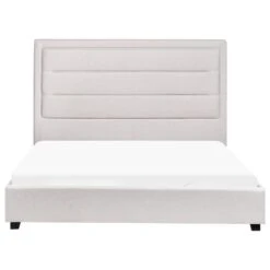 ROUEN - Bed - Lichtbeige - 140 X 200 Cm - Polyester -Bedden Bij Leen Bakker 0b37a5e97e9f405a9e29350de9dc59a5