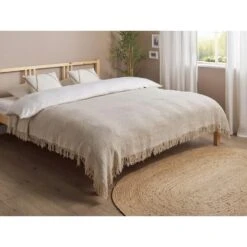 YERBENT - Bedsprei - Grijs - 200 X 220 Cm - Katoen -Bedden Bij Leen Bakker 0b880207f470465bbc66fe351265c35f