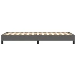 VidaXL - Eenpersoonsbed Frame Met Lattenbodem - Grijs - Kunstleer - 80x200 Cm 14 VidaXL - Eenpersoonsbed Frame Met Lattenbodem - Grijs - Kunstleer - 80x200 Cm -Bedden Bij Leen Bakker 0c1a7df930904cec8a8747948e0bc901