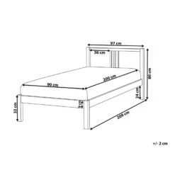 VANNES - Bed - Lichthout - 90 X 200 Cm - Dennenhout 16 VANNES - Bed - Lichthout - 90 X 200 Cm - Dennenhout -Bedden Bij Leen Bakker 0c6058823444420e88754c3fc52fd4b9