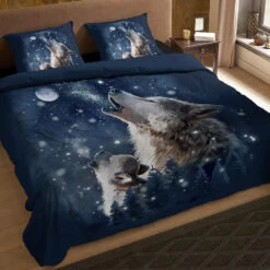 Pure Dekbedovertrek "wolf Bij Maanlicht" - Blauw - (140x200/220 Cm) - Microfiber -Bedden Bij Leen Bakker 0fbb940925ac42af8566817ab7ab24c2