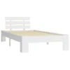 VidaXL - Bed Frame Met Hoofdbord - Wit - Massief Grenenhout - 90x200 Cm -Bedden Bij Leen Bakker 1000010064