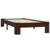 VidaXL - Bed Frame - Donkerbruin - Massief Grenenhout - 90x200 Cm 1 VidaXL - Bed Frame - Donkerbruin - Massief Grenenhout - 90x200 Cm -Bedden Bij Leen Bakker 1000010289