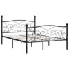 VidaXL - Bed Frame Met Lattenbodem - Zwart - Metaal - 140x200 Cm -Bedden Bij Leen Bakker 1000010402