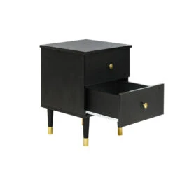 Bopita Cloë Nachtkastje - Mat Zwart -Bedden Bij Leen Bakker 1000024439 0103