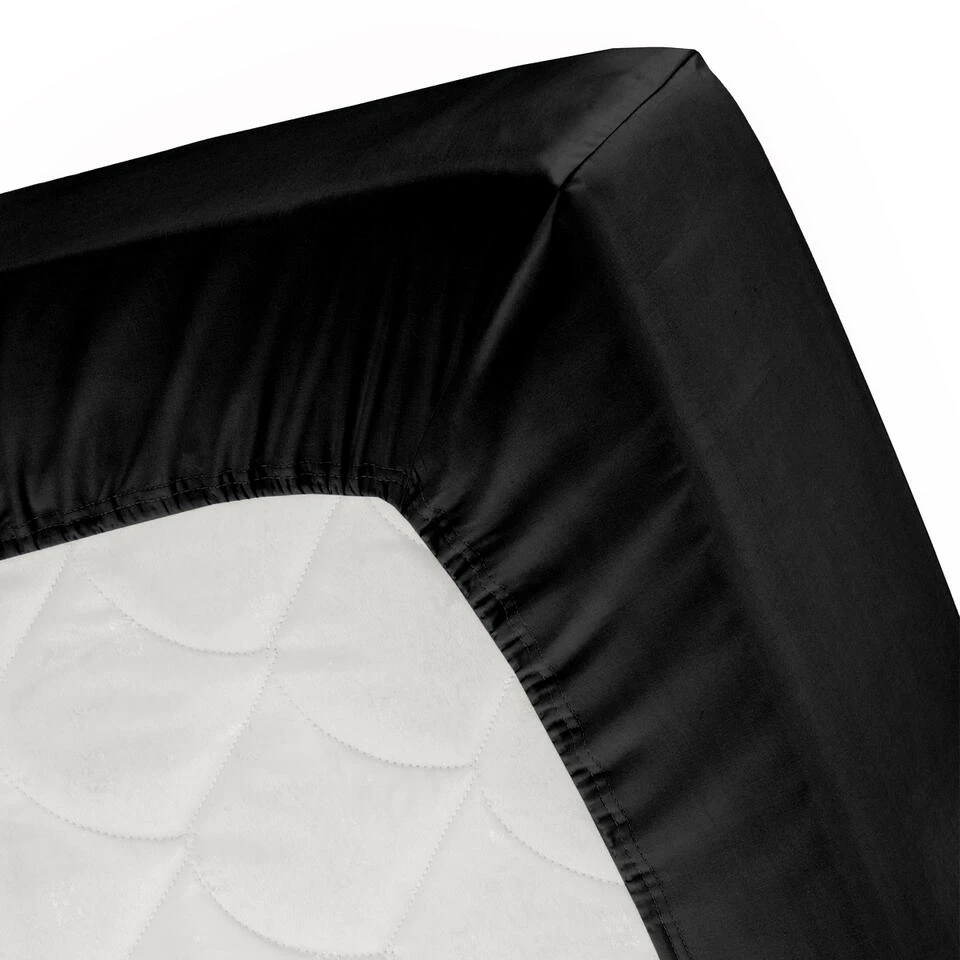 Cinderella Sundays - Hoeslaken (tot 25 Cm) - Satijn - 180x220 Cm - Black 4 Cinderella Sundays - Hoeslaken (tot 25 Cm) - Satijn - 180x220 Cm - Black - Afbeelding 2