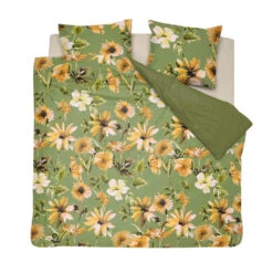 Cinderella Dekbedovertrek Cleo - Katoen - 200x200/220 Cm - Olive Green