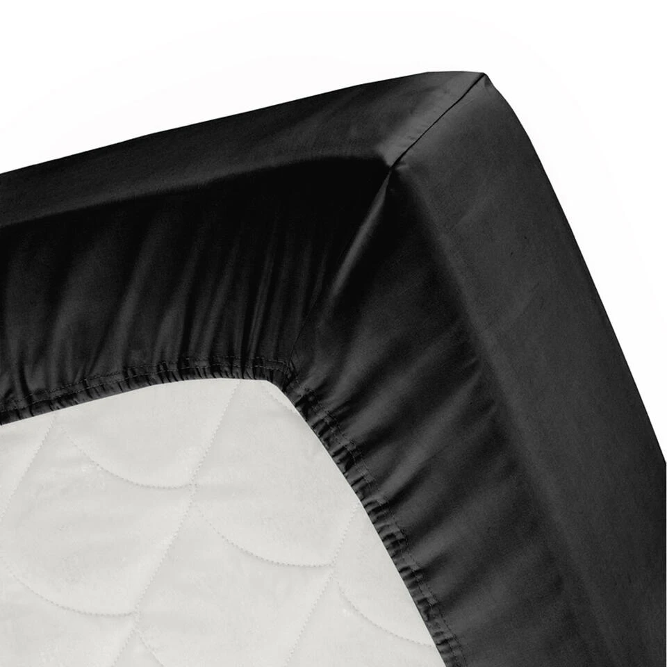 Cinderella - Hoeslaken (tot 25 Cm) - Jersey - 140x200 Cm - Black 4 Cinderella - Hoeslaken (tot 25 Cm) - Jersey - 140x200 Cm - Black - Afbeelding 2