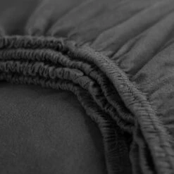 Cinderella - Hoeslaken (tot 25 Cm) - Jersey - 160x210/220 - Anthracite -Bedden Bij Leen Bakker 1000036650 0102