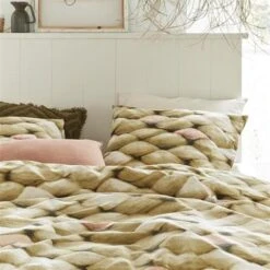 Ariadne At Home Dekbedovertrek Big Oker-2-persoons (200 X 200/220 Cm) -Bedden Bij Leen Bakker 1000045143 0102