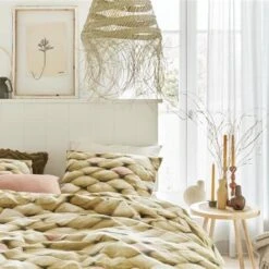 Ariadne At Home Dekbedovertrek Big Oker-2-persoons (200 X 200/220 Cm) -Bedden Bij Leen Bakker 1000045143 0103