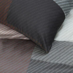 Damai Dekbedovertrek Moore - Satijn - 260x200/220 Cm - Basalt -Bedden Bij Leen Bakker 1000053511 0103