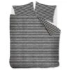 Ariadne At Home Dekbedovertrek Knit Stripes Black/White-Lits-jumeaux (240 X 2...
