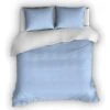 Flanellen Romanette Dekbedovertrek Comtesse Blauw/Wit-240x200/220 -Bedden Bij Leen Bakker 1000061636