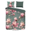 Good Morning Dekbedovertrek "Magnolia" - Groen - (140x220 Cm) -Bedden Bij Leen Bakker 1000065835