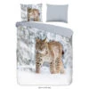Good Morning Dekbedovertrek "Lynx" - Grijs - (240x220 Cm) -Bedden Bij Leen Bakker 1000065868