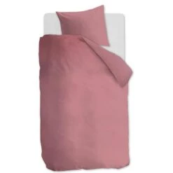 Ambiante Dekbedovertrek Uni Cotton Pink-2-persoons (200 X 200/220 Cm)
