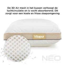NEO Hybride Memory Foam Kinderkussen - 40x60 Cm -Bedden Bij Leen Bakker 1000080654 0102