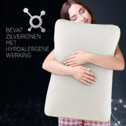 Vitapur Premium Ionity Anatomisch Kussen - 40x60 Cm 9 Vitapur Premium Ionity Anatomisch Kussen - 40x60 Cm -Bedden Bij Leen Bakker 1000080656 0111