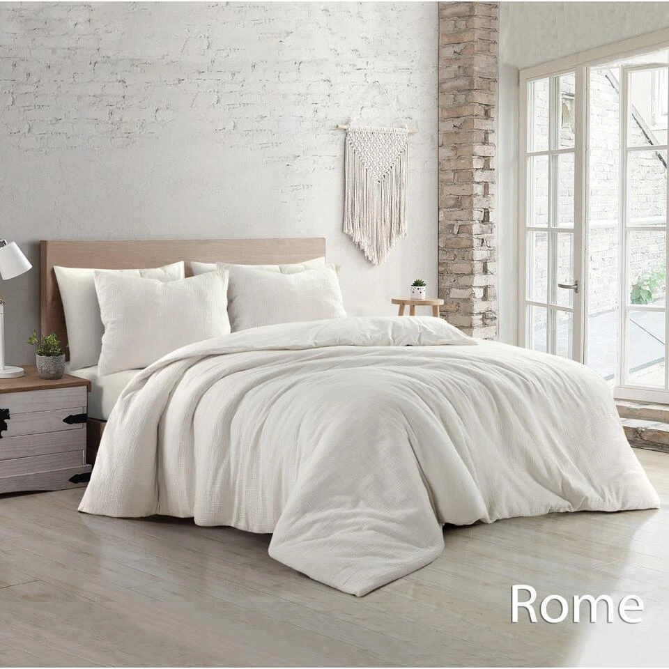 Papillon Dekbedovertrek Rome - 240x200/220 - Ivoor 4 Papillon Dekbedovertrek Rome - 240x200/220 - Ivoor - Afbeelding 2