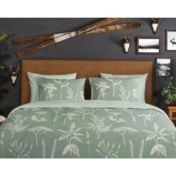 Good Morning Dekbedovertrek "Herbs" - Groen - (240x220 Cm) -Bedden Bij Leen Bakker 1000091366 0110
