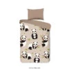 Good Morning Dekbedovertrek "Panda" - Zand - (120x150 Cm) -Bedden Bij Leen Bakker 1000094424