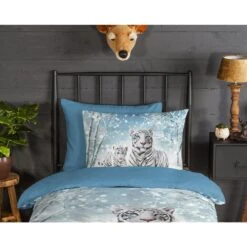 Good Morning Dekbedovertrek "Safe" - Blauw - (140x220 Cm) 8 Good Morning Dekbedovertrek "Safe" - Blauw - (140x220 Cm) -Bedden Bij Leen Bakker 1000097045 0110