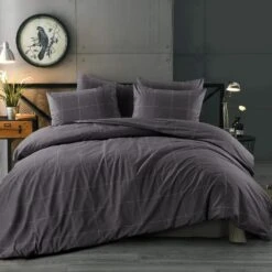 Day Dream Duuk - Dekbedovertrek - Lits-jumeaux - 240x200/220 Cm - Grijs -Bedden Bij Leen Bakker 1000097212 0101