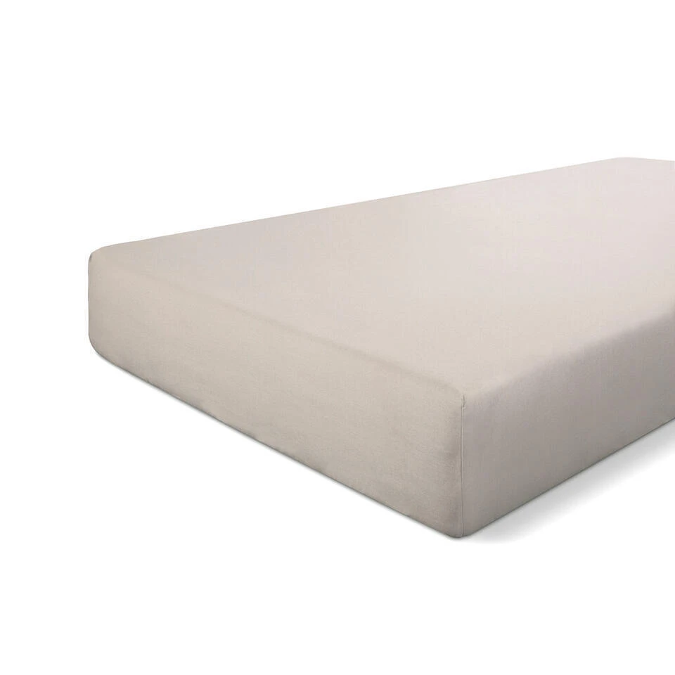 Walra - Hoeslaken Katoen - 90x200 Cm - Zand 3 Walra - Hoeslaken Katoen - 90x200 Cm - Zand