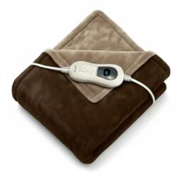 Goliving Elektrische Fleece Plaid - Verwarmende Fleecedeken - Elektrische Deken