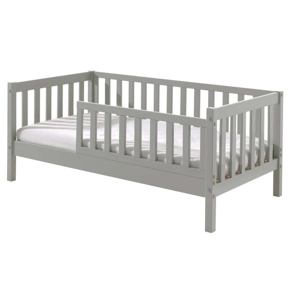 Peuterbed Petronille 70 X 140cm Dennenhout - Grijs 3 Peuterbed Petronille 70 X 140cm Dennenhout - Grijs