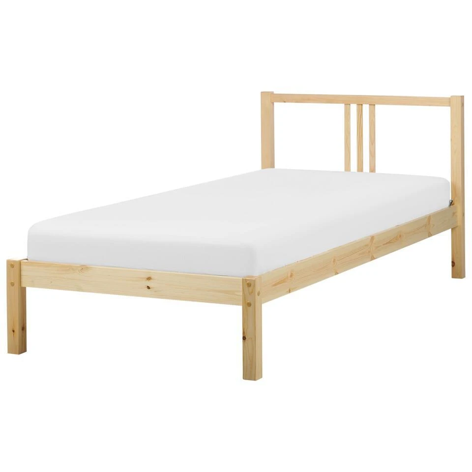 VANNES - Bed - Lichthout - 90 X 200 Cm - Dennenhout 3 VANNES - Bed - Lichthout - 90 X 200 Cm - Dennenhout