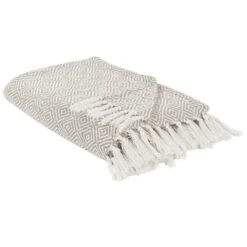 TOUTLI - Bedsprei - Taupe - 200 X 220 Cm - Katoen