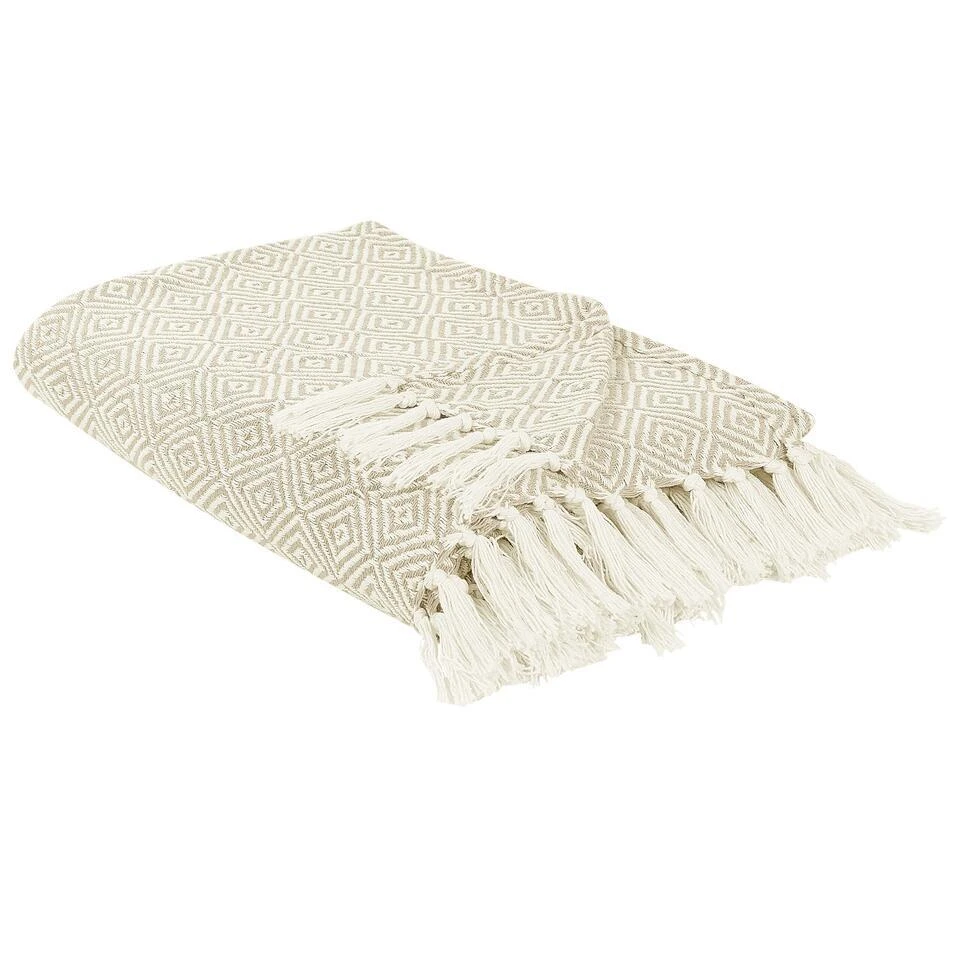 TOUTLI - Bedsprei - Lichtbeige - 220 X 240 Cm - Katoen 3 TOUTLI - Bedsprei - Lichtbeige - 220 X 240 Cm - Katoen