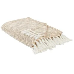 TOUTLI - Bedsprei - Beige - 200 X 220 Cm - Katoen