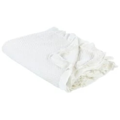 HATTON - Sprei - Wit - 220 X 240 Cm - Katoen