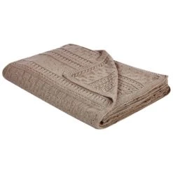 DAULET - Bedsprei - Bruin - 150 X 200 Cm - Katoen