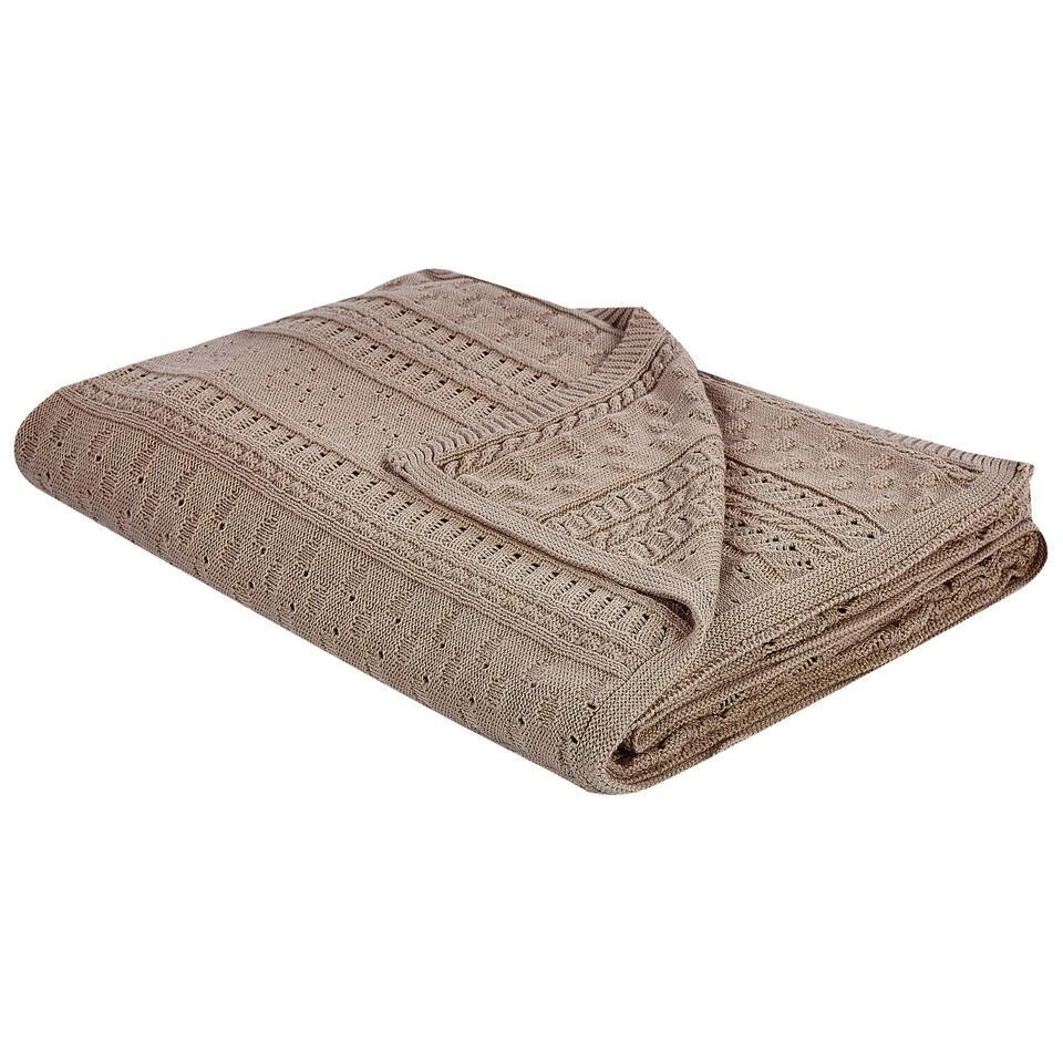 DAULET - Bedsprei - Bruin - 150 X 200 Cm - Katoen 3 DAULET - Bedsprei - Bruin - 150 X 200 Cm - Katoen