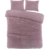 Zavelo Dorien Rib Teddy Dekbedovertrek Roze-2-persoons (200 X 200/220 Cm) -Bedden Bij Leen Bakker 1000145405