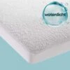 Waterdichte Matrasbeschermer Topper Hoeslaken Badstof-Lits-jumeaux (180x210 Cm)