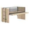 Halfhoogslaper Sammie 90x200cm - Met Bureau - Eikdecor 2 Halfhoogslaper Sammie 90x200cm - Met Bureau - Eikdecor -Bedden Bij Leen Bakker 1000154290